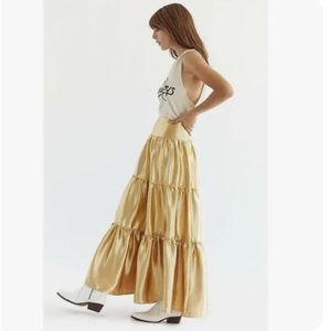 Valentine Free People Moonbeam Tiered Skirt